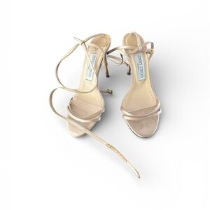 Jimmy Choo Beige Strappy Heels